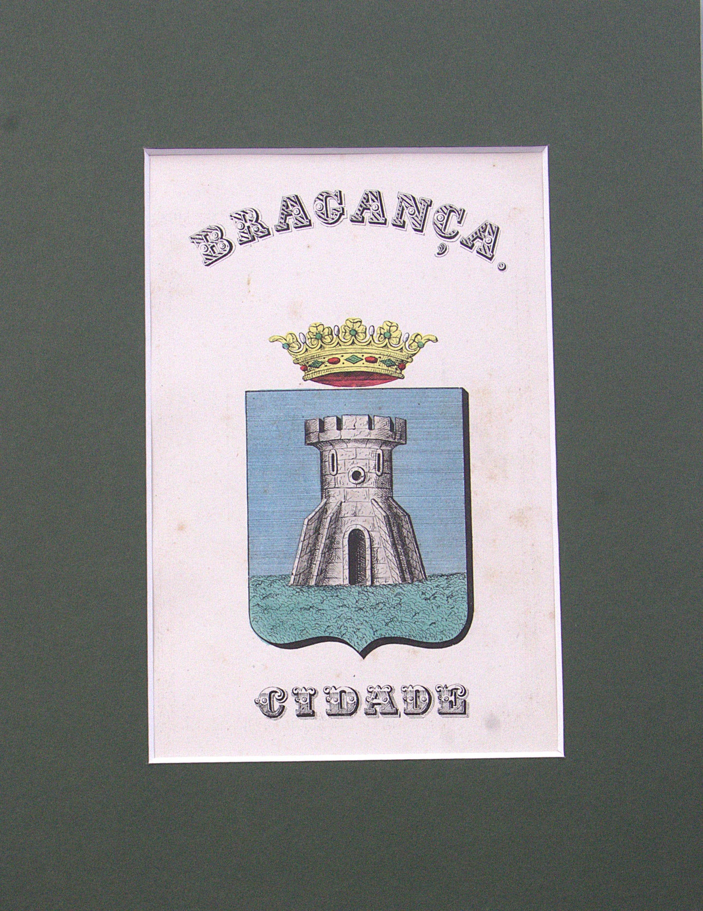 Gravura Original de Brasões de Portugal | Bragança