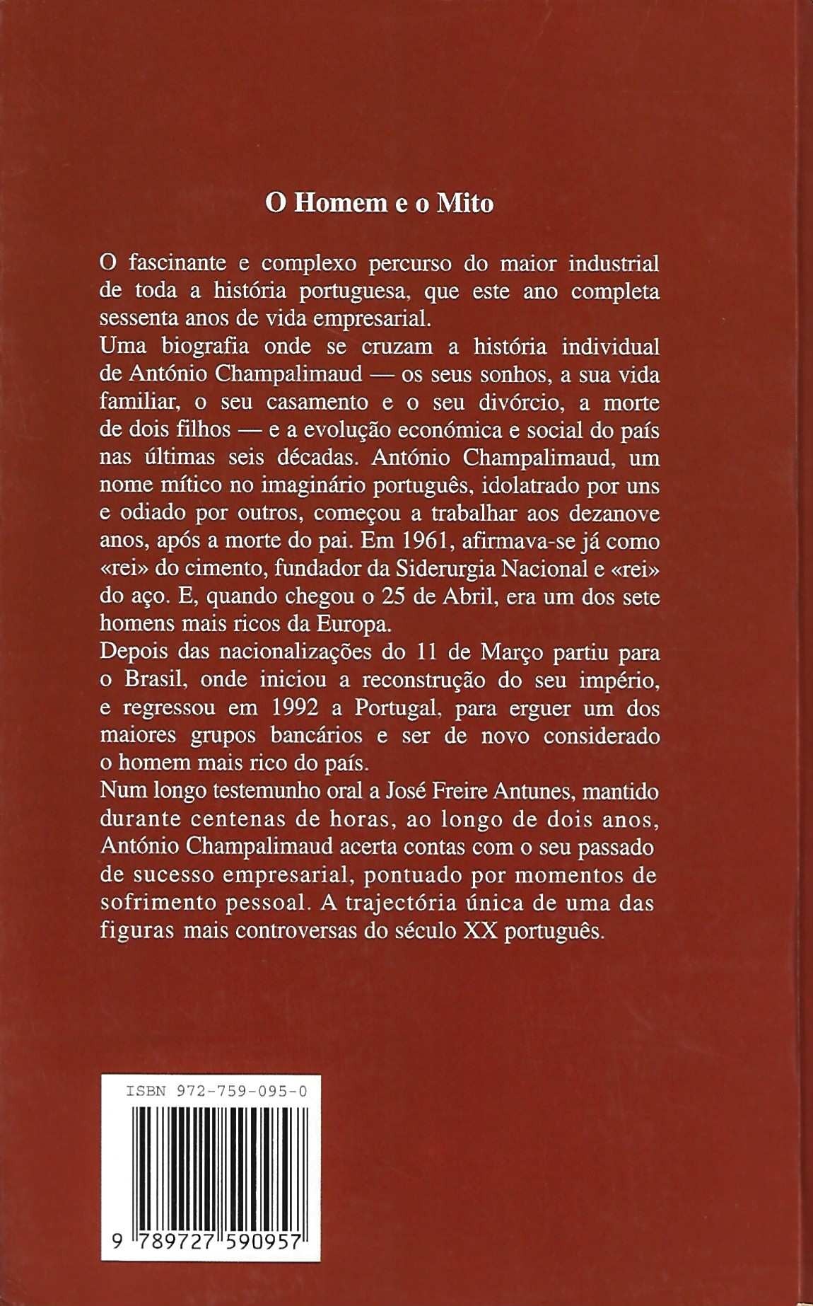 Coleção de Livros - Champalimaud de José Freire Antunes