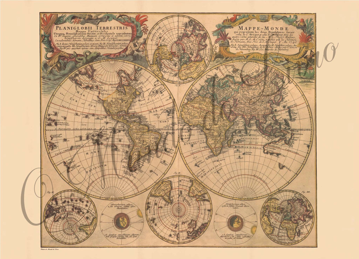 Reprodução de um Mapa - Mapa Mundo 354