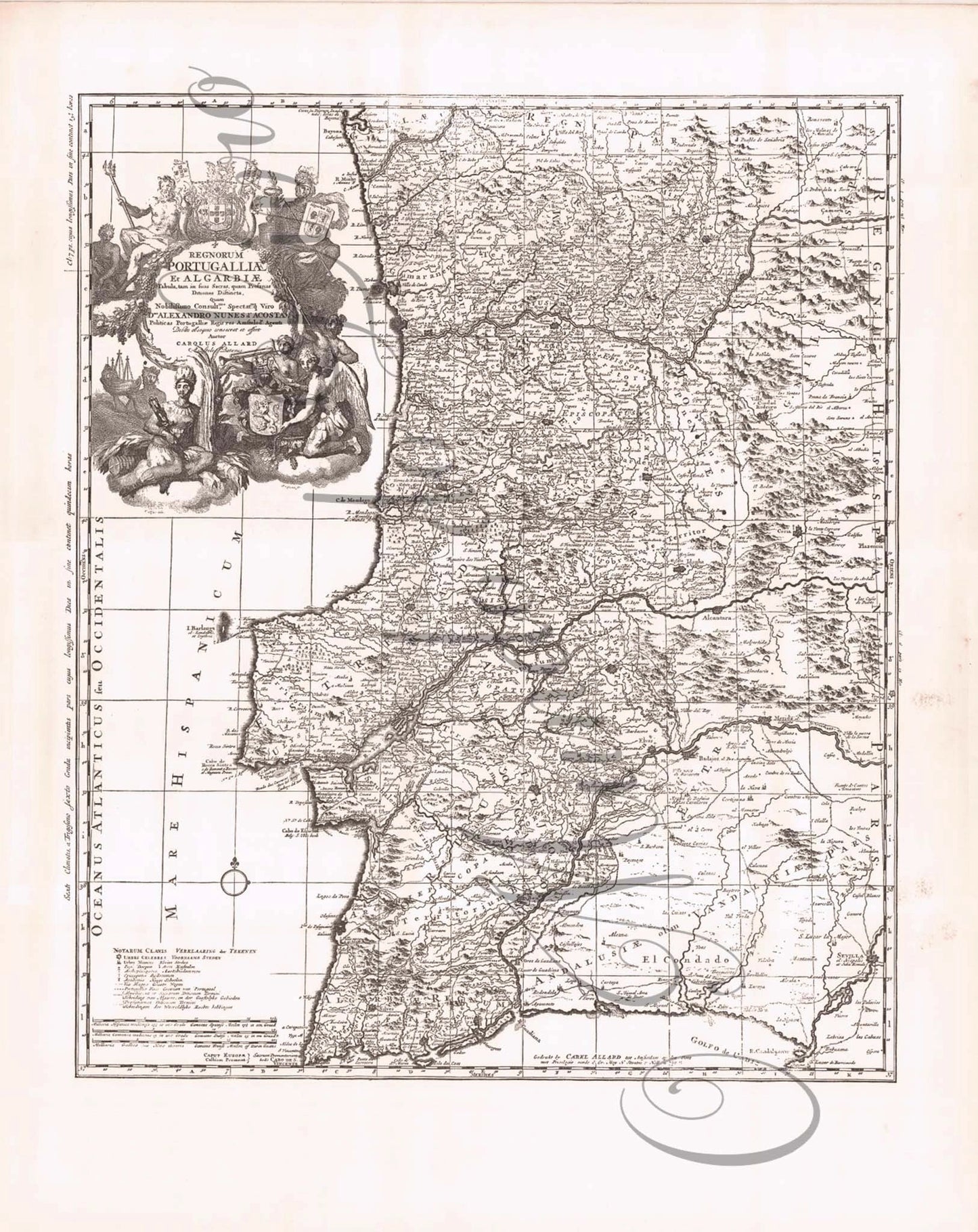 Reprodução de um Mapa de Portugal -135