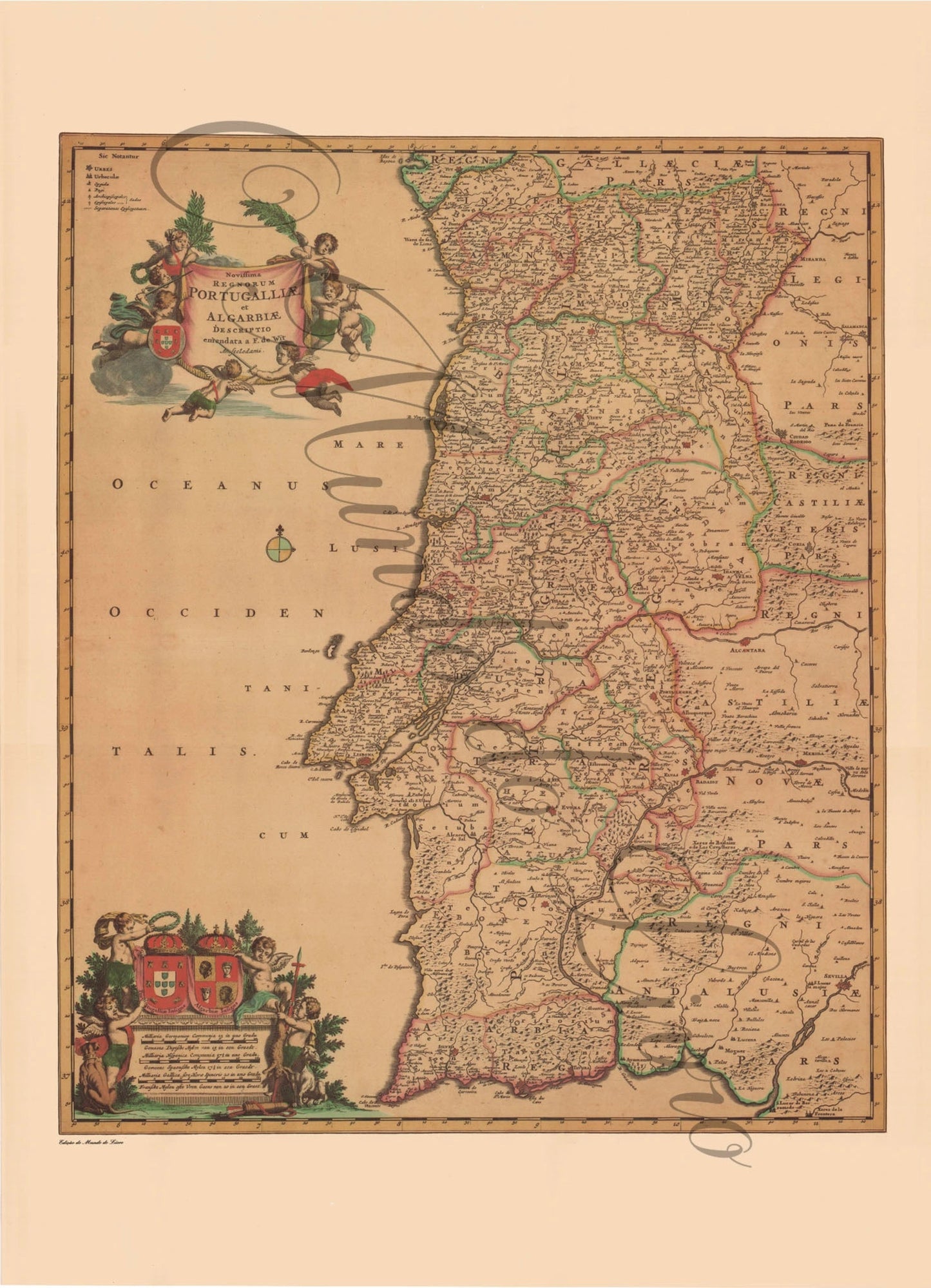 Reprodução de um Mapa de Portugal - 309