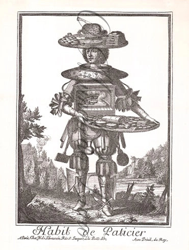 Habit de Paticier: Reprodução da Série Profissões de Nicolas de Larmessin