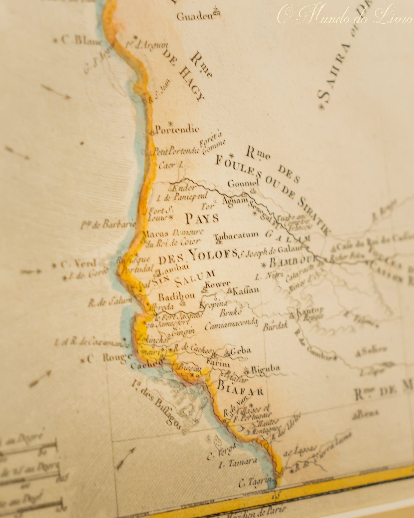 Partie Occidentale de l'Ancien Continent, depuis Lisbonne jusqu'a la Rivière de Sierra Leona: avec l'Isle Madere, les Isles Canaries, et celles du C. Verd