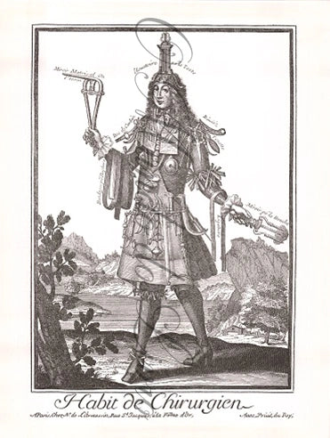 Habit de Chirurgien: Reprodução da Série Profissões de Nicolas de Larmessin