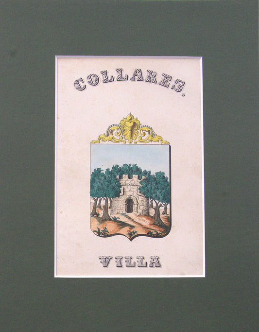 Gravura Original de Brasões de Portugal | Colares