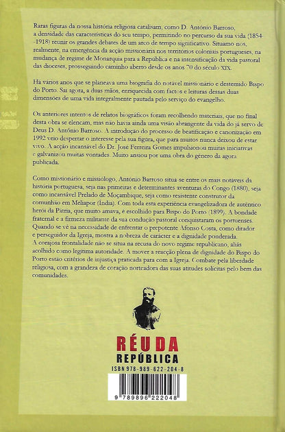 Coleção de Livros - Réu da República, O Missionário António Barroso Bispo do Porto
