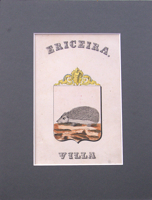 Gravura Original de Brasões de Portugal | Ericeira