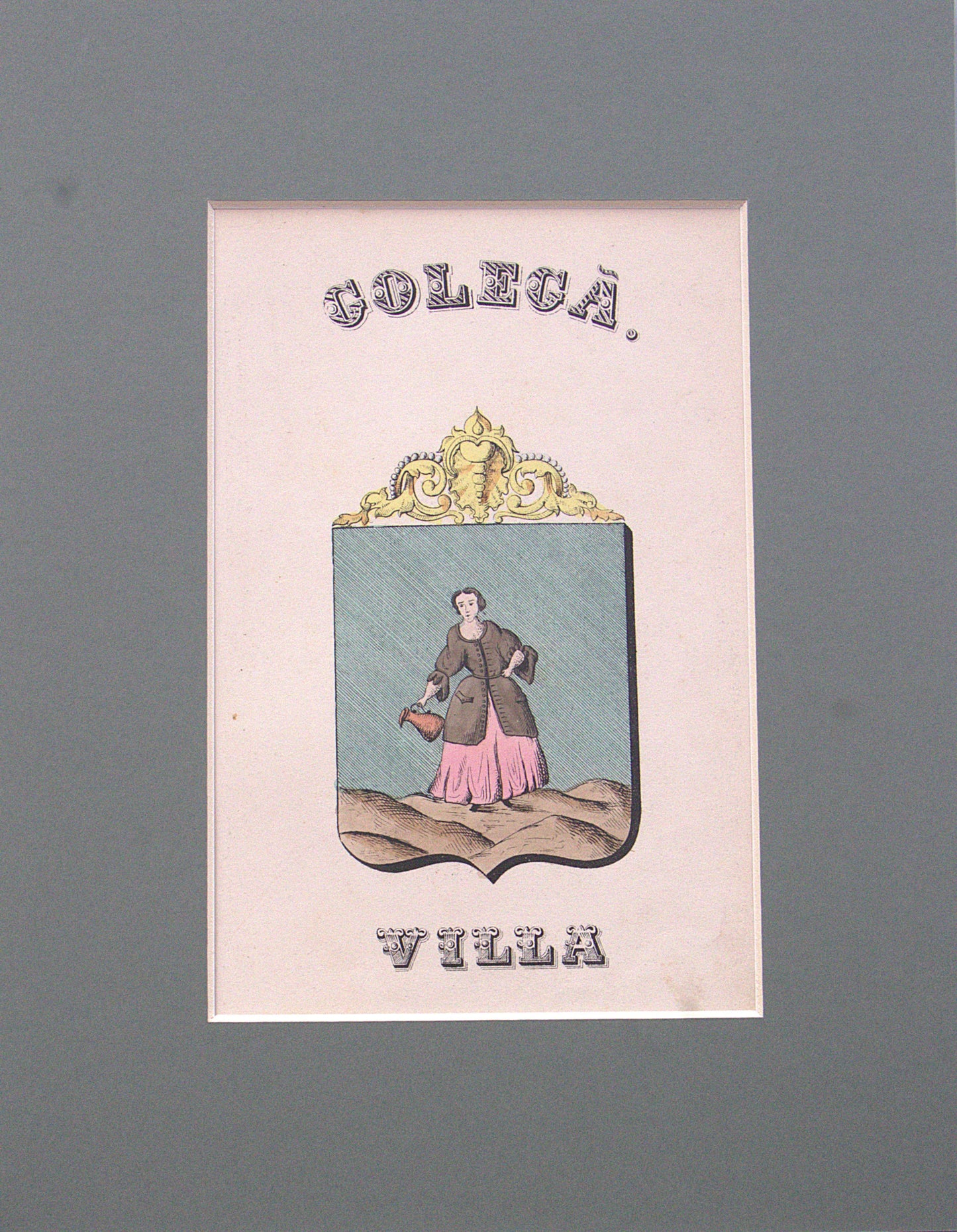 Gravura Original de Brasões de Portugal | Golegã