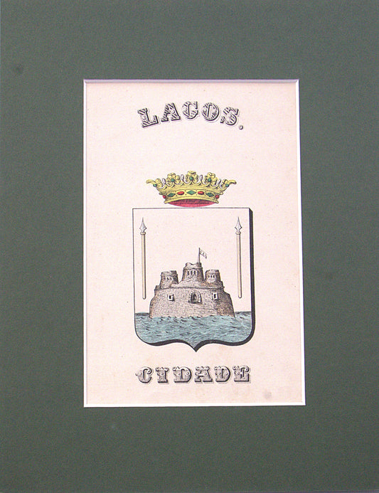 Gravura Original de Brasões de Portugal | Lagos