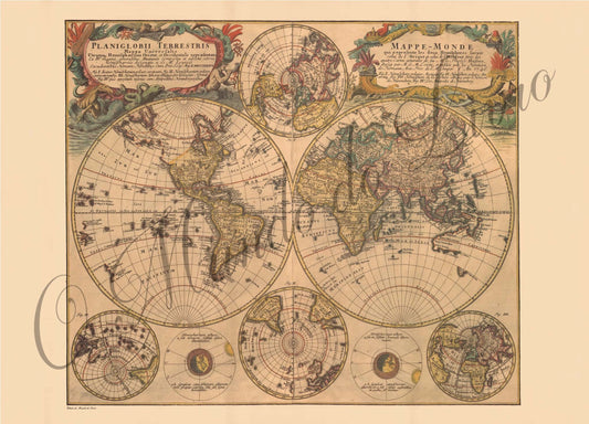 Reprodução de um Mapa - Mapa Mundo 354