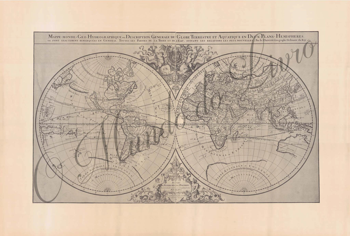 Reprodução de um Mapa - Mapa Mundo 305