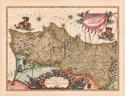 Reprodução de um Mapa de Portugal - 133