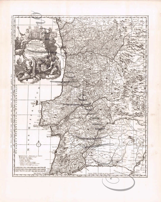 Reprodução de um Mapa de Portugal -135