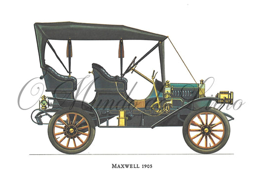 Reprodução de uma Gravura - Maxwell 1905