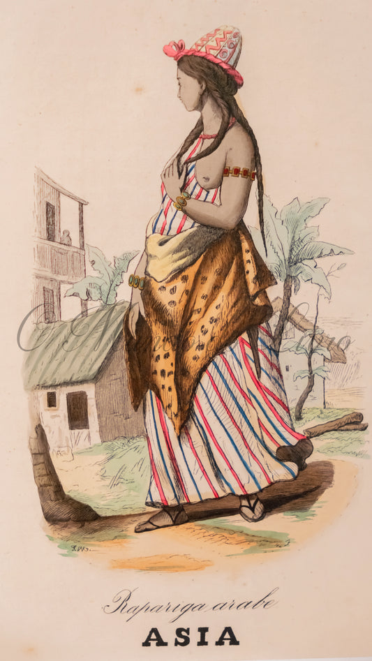 Usos e Trajos - Povos do Mundo (Ásia - Rapariga Arabe)