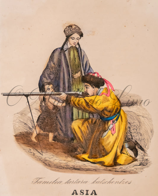 Usos e Trajos - Povos do Mundo (Ásia - Familia Tartara)