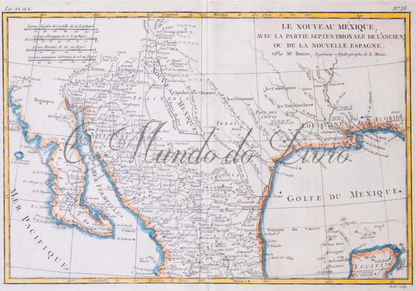 Le Nouveau Méxique, Avec la Partie Septentrionale de L'ancien ou de la Nouveaule Espagne