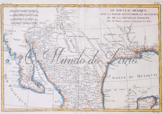 Le Nouveau Méxique, Avec la Partie Septentrionale de L'ancien ou de la Nouveaule Espagne