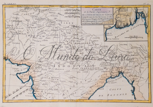 Carte de la Partie Supérieure de L'Inde en Deca du Gange