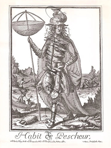 Habit de Pescheur: Reprodução da Série Profissões de Nicolas de Larmessin