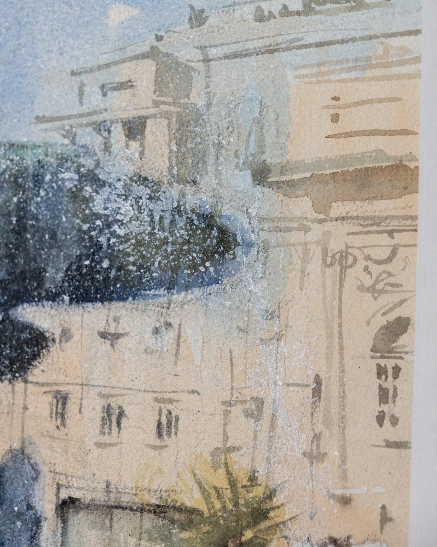 Aguarela Original - Fonte da Praça do Rossio