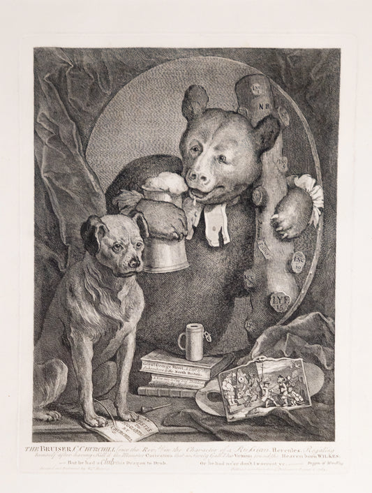 The Bruiser, (Caricature of Charles Churchill) by William Hogarth