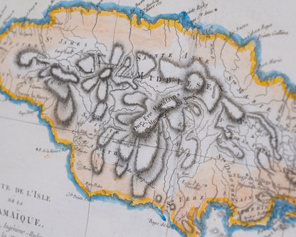 Carte des L'Isle de la Jamaique