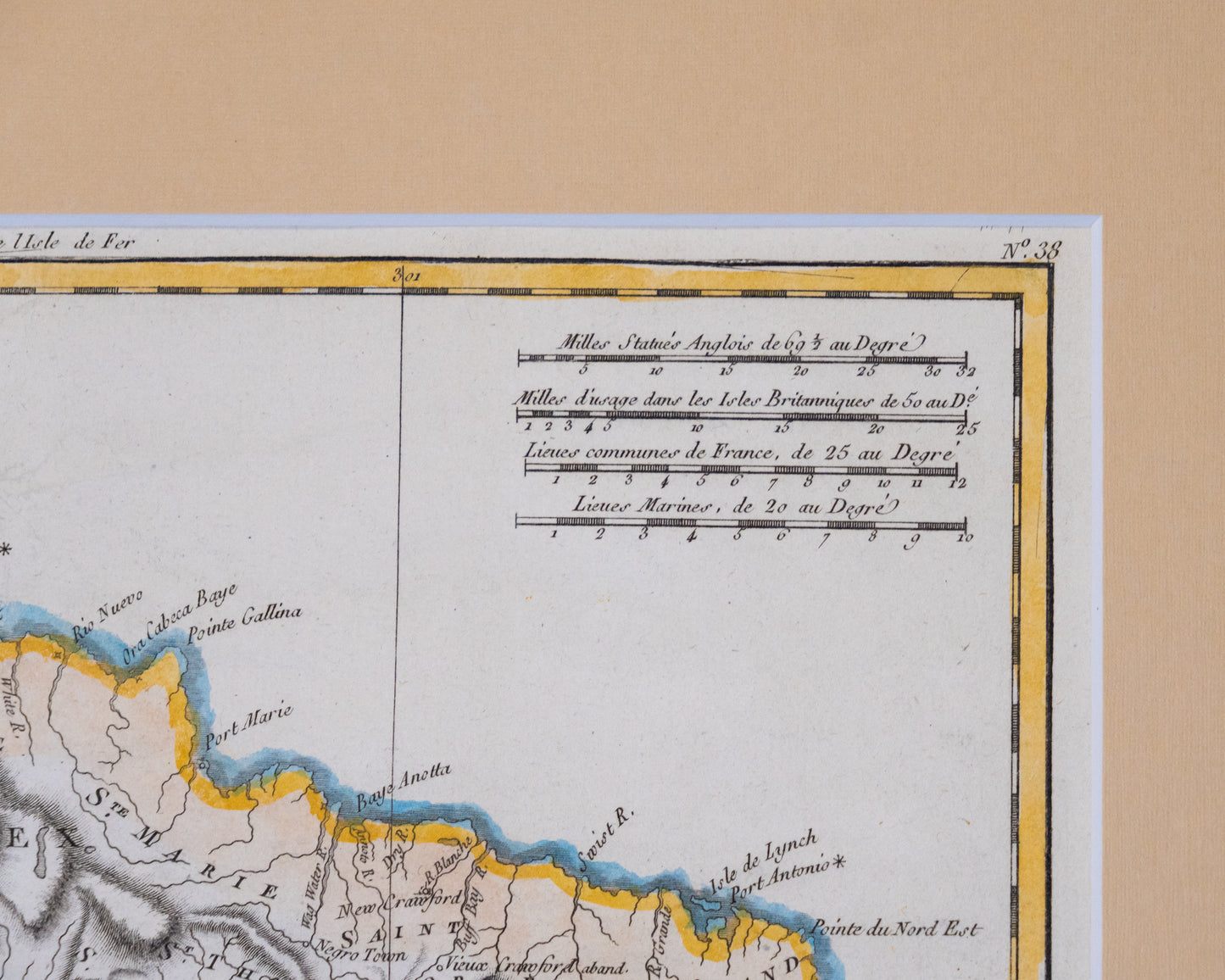 Carte des L'Isle de la Jamaique