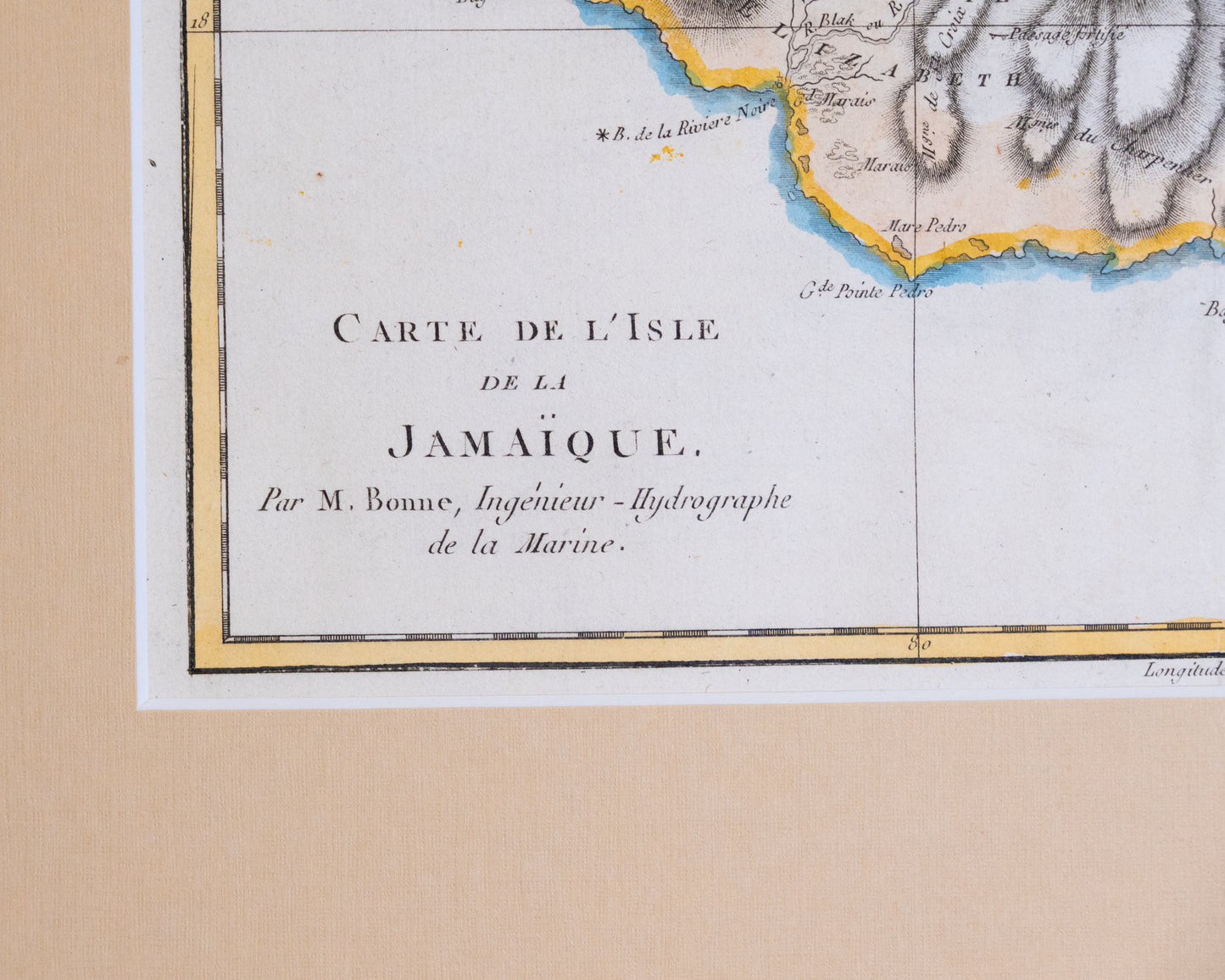 Carte des L'Isle de la Jamaique