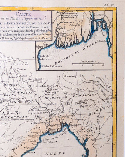 Carte de la Partie Supérieure de L'Inde en Deca du Gange