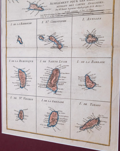 Supplément Pour les Isles Antilles, Extrait des Cartes Angloises