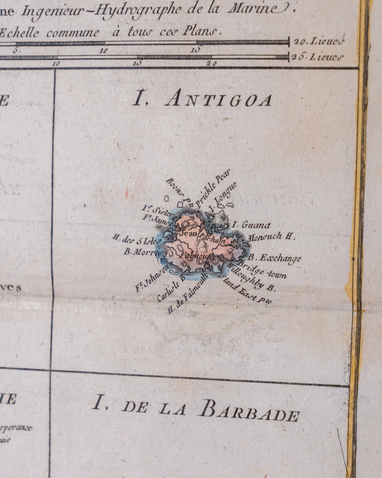 Supplément Pour les Isles Antilles, Extrait des Cartes Angloises