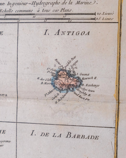 Supplément Pour les Isles Antilles, Extrait des Cartes Angloises