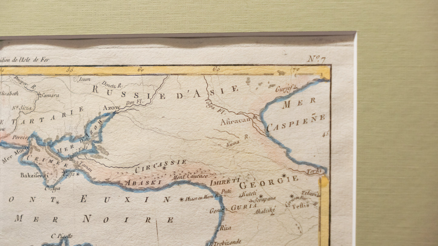 Mapa de La Turquie D'Europe et celle d'Asie