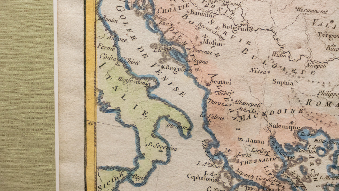 Mapa de La Turquie D'Europe et celle d'Asie