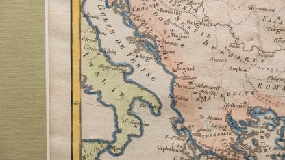 Mapa de La Turquie D'Europe et celle d'Asie
