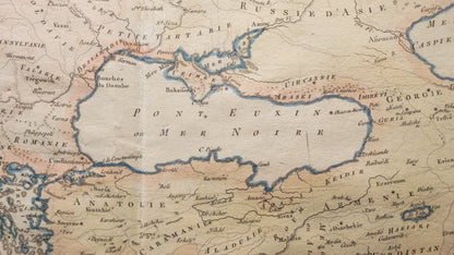 Mapa de La Turquie D'Europe et celle d'Asie