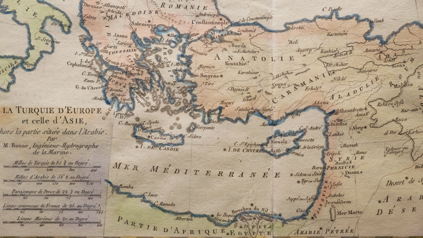 Mapa de La Turquie D'Europe et celle d'Asie