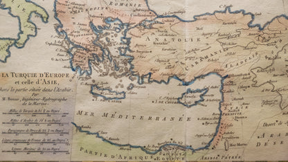Mapa de La Turquie D'Europe et celle d'Asie