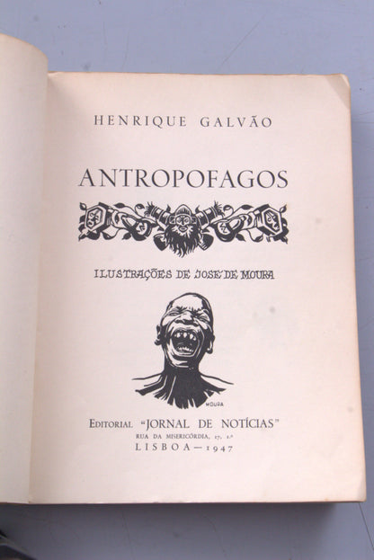 Coleção de Livros: Antropofagos de Henrique Galvão