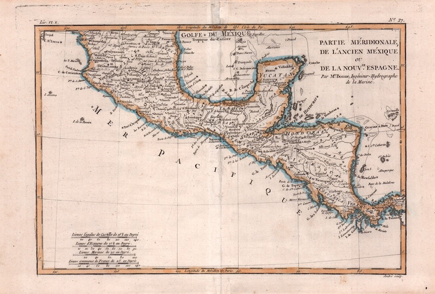 Partie Méridionale de L'Anciene Méxique ou de la Nouvelle Espagne