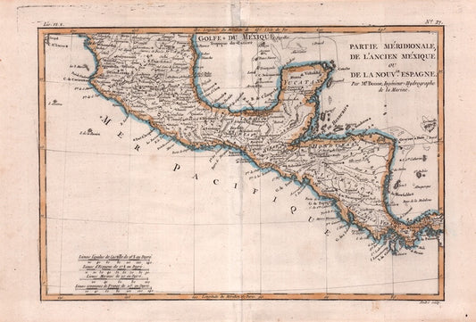 Partie Méridionale de L'Anciene Méxique ou de la Nouvelle Espagne